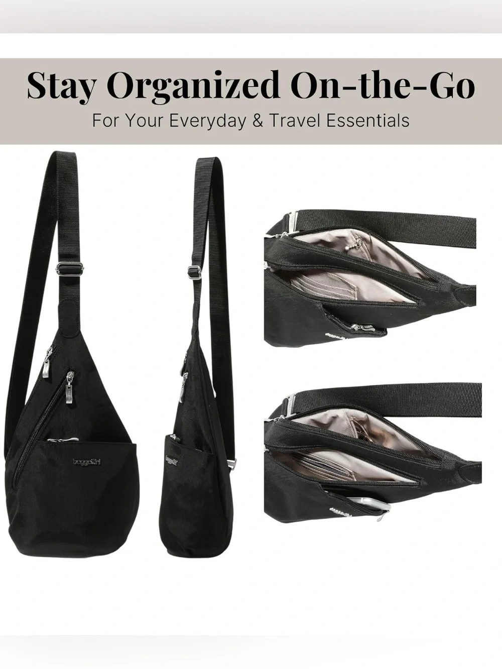 Baggallini black mini